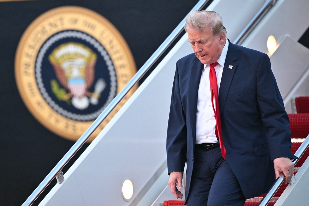 Subpoenas were issued to multiple journalists at The New York Times last week after the newspaper reported on security concerns about Donald Trump’s new jet in what the newspaper characterized as an ‘extraordinarily aggressive and unorthodox attempt to unearth confidential sources’ (AFP/Getty)