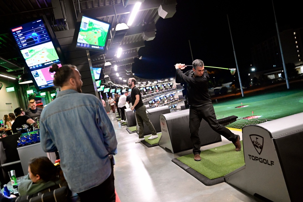 There is an entire genre of social media posts dedicated to ‘TopGolf fails,’ showcasing the injuries that can take place at the popular entertainment destination, according to a lawsuit filed by patron Kelly Ann Auer (Getty)