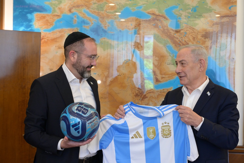 Netanyahu said he wanted Argentina to win (X/@IsraeliPM)