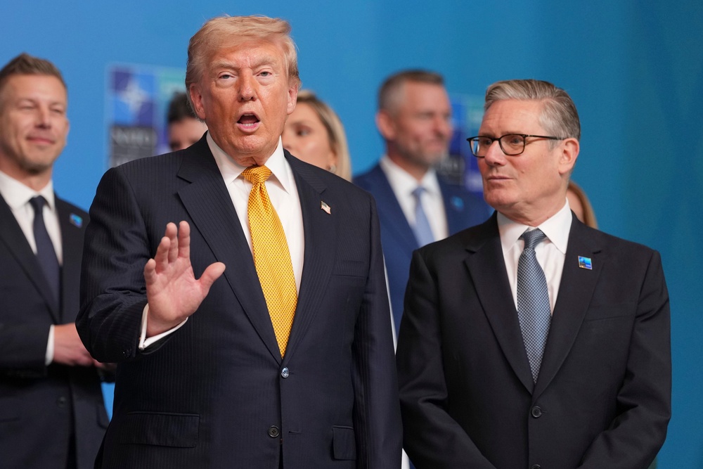 Donald Trump and Sir Keir Starmer in Ankara for the Nato summit in July (Getty)
