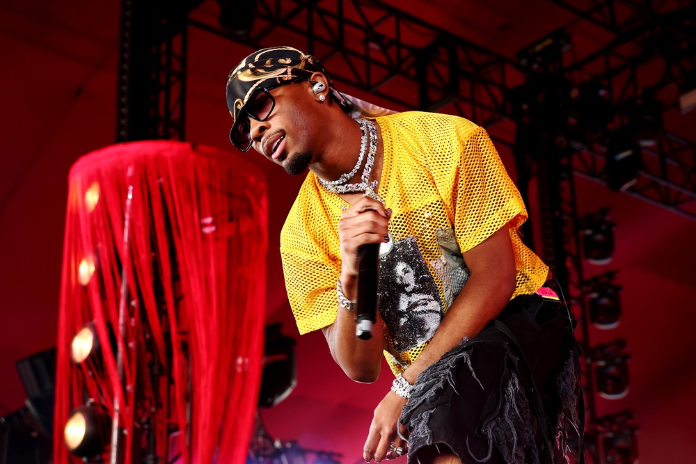 d4vd performs at Gobi Tent during the 2025 Coachella Valley Music and Arts Festival  on April 20, 2025 (Getty)