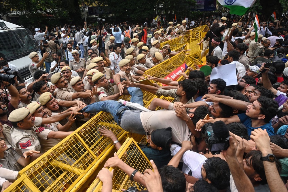 Image from: India ‘cockroach’ protest live: Modi vows ‘strict action’ in midnight video amid calls for nationwide protest