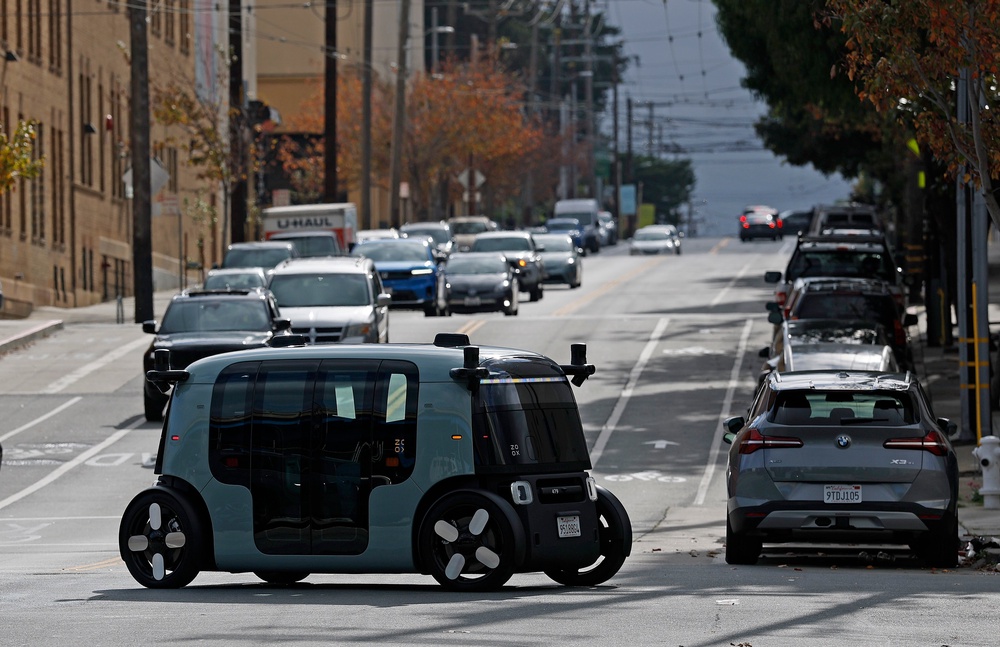 About 100 vehicles from the Amazon-owned company Zoox were potentially affected by a software issue (Getty Images)