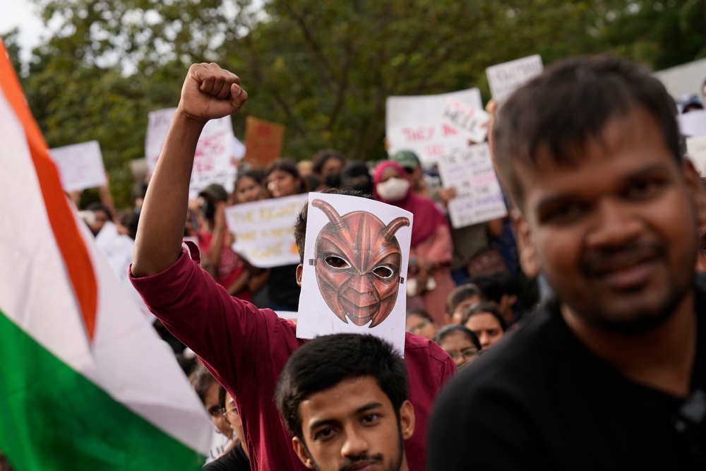 Image from: India ‘cockroach’ protest live: Modi breaks silence on Gen Z movement as demonstrators defy police crackdown