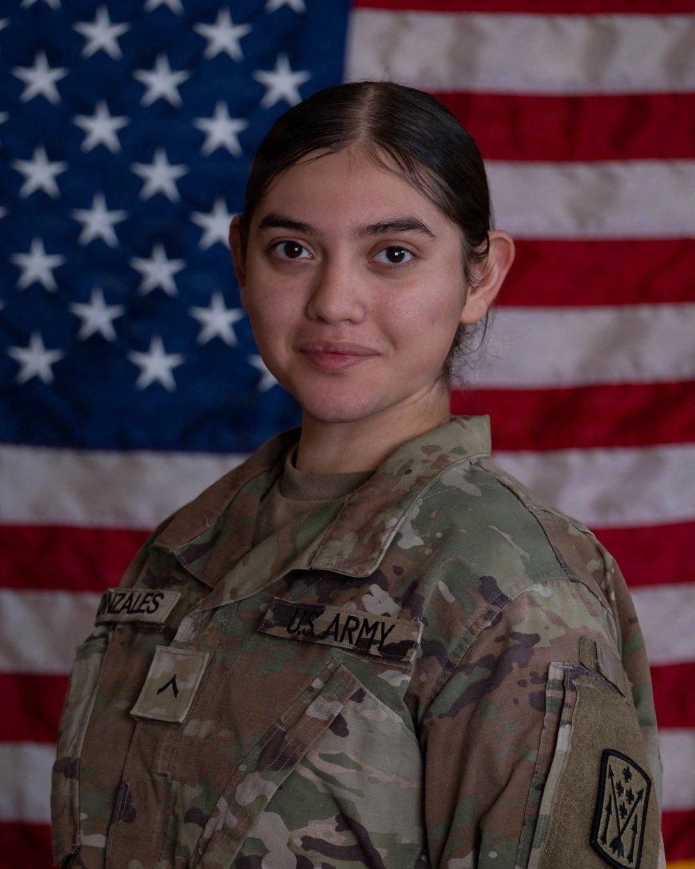 Pvt. Isabella Gonzales, killed in action in an Iranian attack on Muwaffaq Salti Air Base, Jordan (US Army)