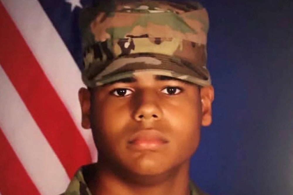 Sgt. Michael Emmanuel Swinton, 30, was killed on July 19 at the Erbil Air Base in northern Iraq during a controlled detonation of an Iranian drone. His widow, Jamiah Swinton, has told how her husband longed to return home to her and their four-year-old daughter (US Army)