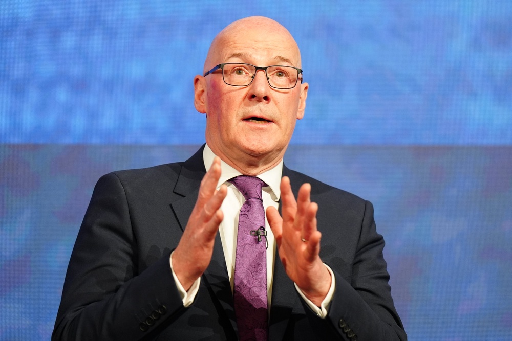First Minister John Swinney said he had had a ‘very constructive’ first conversation with the new Prime Minister. (Jane Barlow/PA)