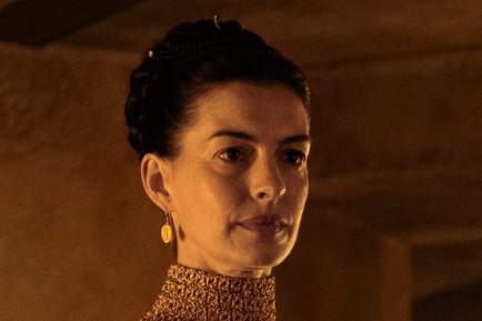 Anne Hathaway plays Penelope, the wife of Odysseus and mother of Telemachus (Universal Pictures)