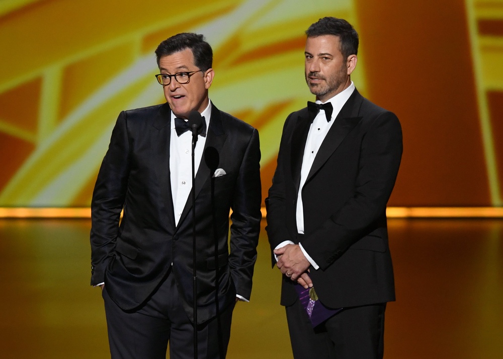 ABC’s ‘Jimmy Kimmel Live!’ has seen its best month in its ratings history since NBC axed ‘The Late Show with Stephen Colbert’ (Getty)