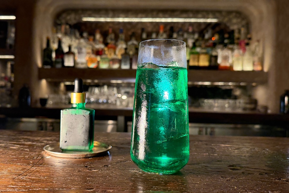 The Doctor Green is a tequila highball he describes as ‘super-herbaceous, vegetal, a little bitter’ (AP Photo/Guido Neira)