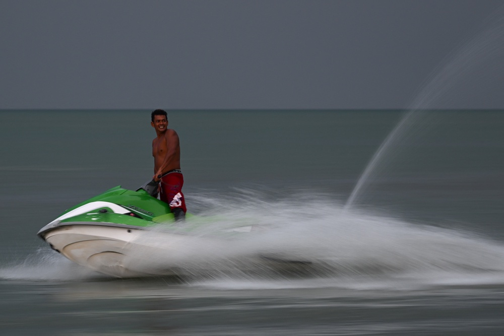 File: A man rides a jetski at Teluk Bahang beach near George town on the Penang resort Island in Malaysia (AFP/Getty)