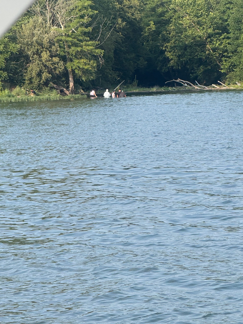 Delaware County Sheriff Jeffrey Balzer has said authorities believe one of the adults began struggling to swim and the others successively went to that person's aid (AP)