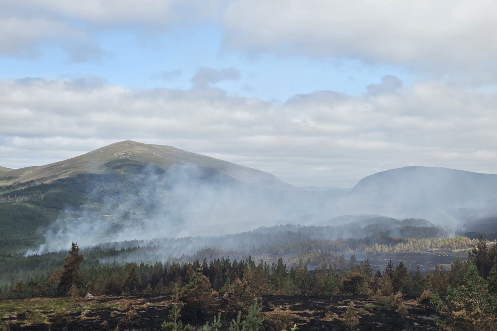 Substantial hotspots remain following the Cairngorms wildfire (PA Wire)
