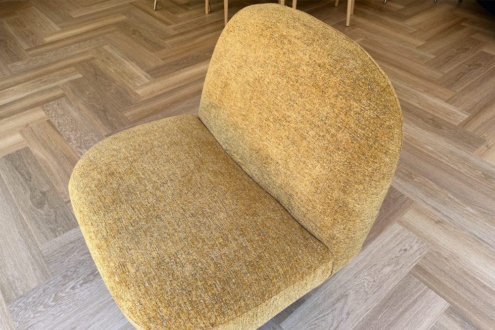 I set the armchairs up around my house (Emily Peck/The Independent)