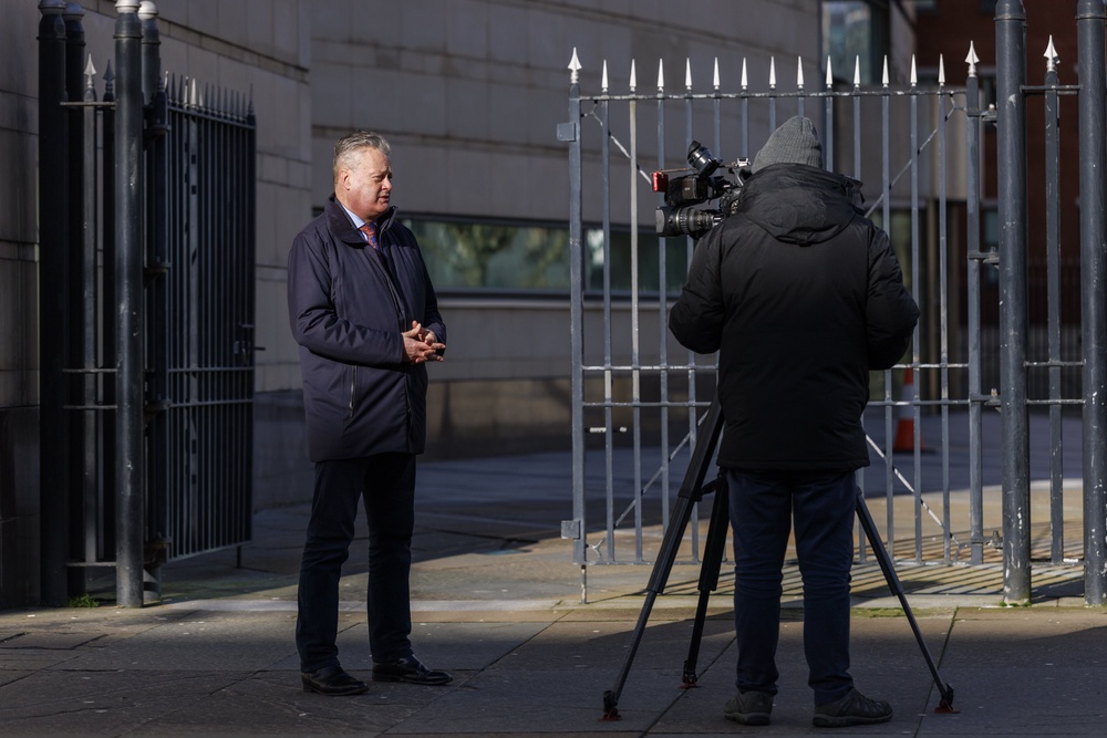 Mr Kearney described the judgment as “a tremendous victory for journalism” (Liam McBurney/PA) (PA Wire)