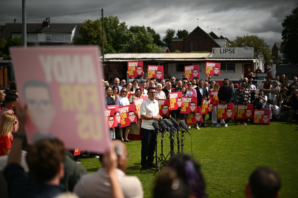 Burnham’s by-election win in Makerfield came after Labour took a drubbing in the local elections (AFP/Getty)