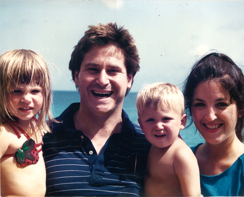 Kim and Stew Leonard, with their daughter Blake and son Stewie. He passed away in 1989 after the 21-month-old drowned in a pool while the family was on vacation (Courtesy of Stew Leonard III Water Safety Foundation)