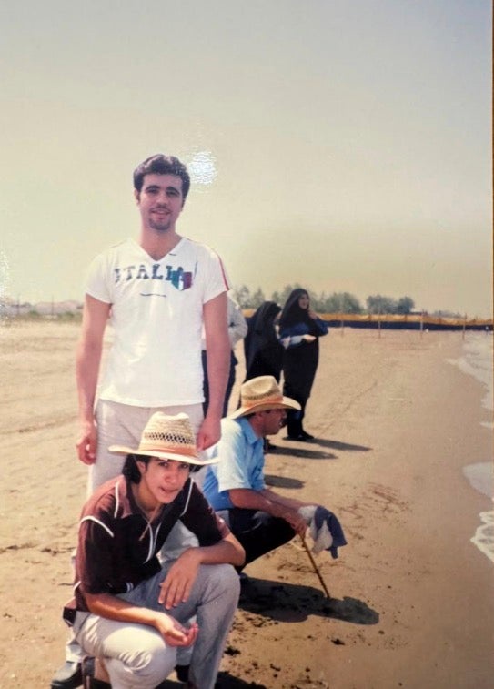 Mostafa pictured in Iran before he came to the UK on a student visa (Mostafa Rahmani)