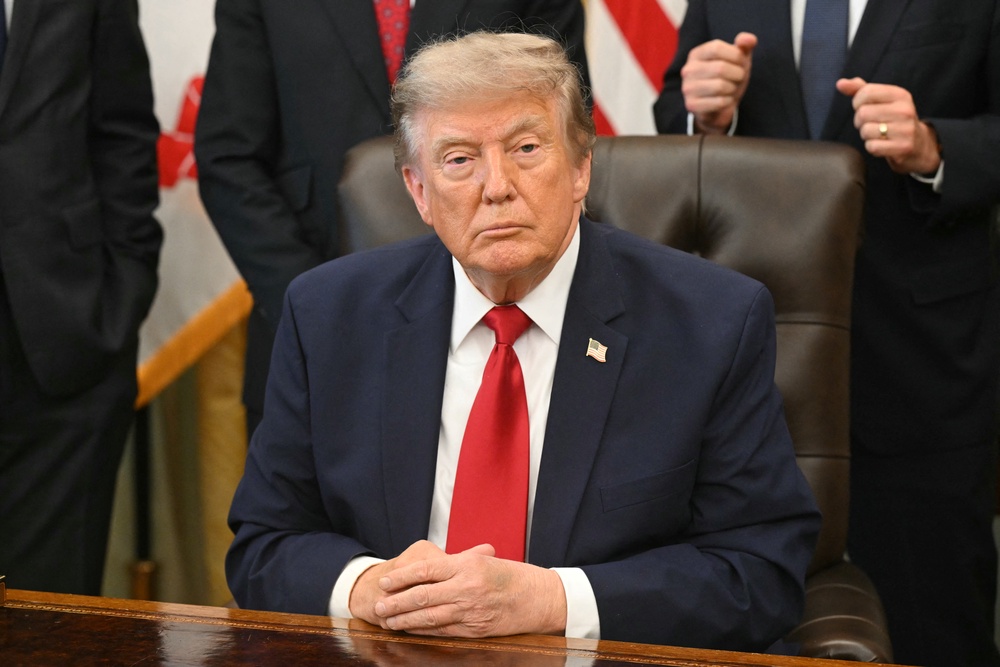 The new tariffs will take effect just as temporary 10% worldwide tariffs expire on Friday (AFP/Getty)