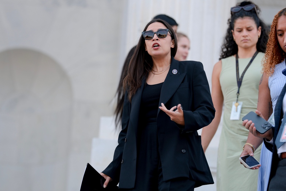 Rep. Alexandria Ocasio-Cortez (D-N.Y.) said Democrats have multiple tools to reduce ICE funding. (Getty)