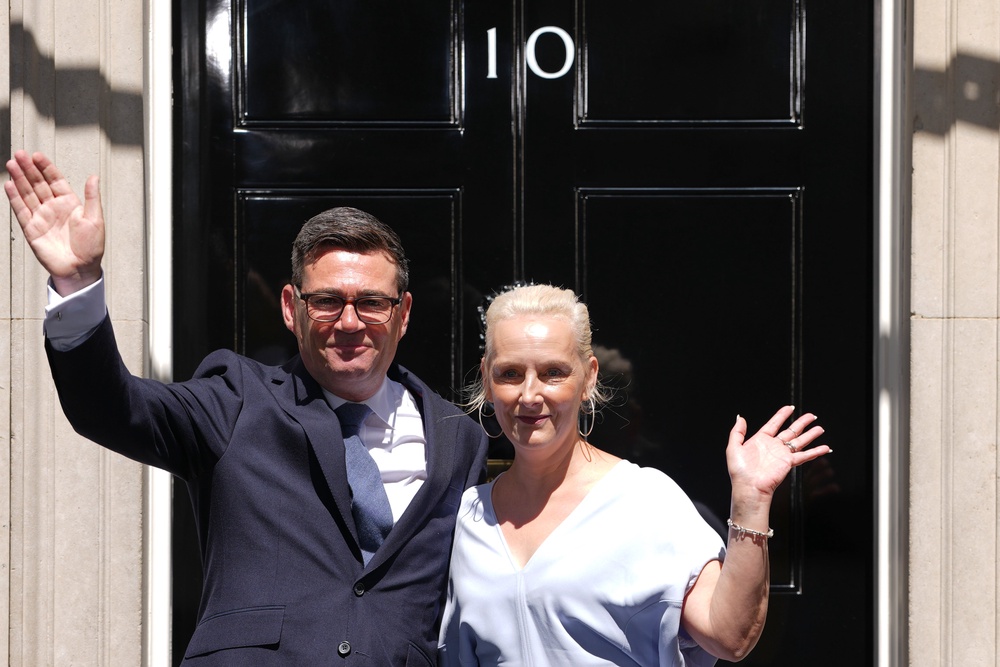 The US president’s close ally offered well wishes to the new Prime Minister (Kirsty Wigglesworth/PA) (AP)
