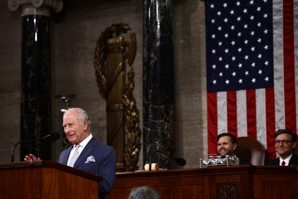 The King made a historic speech to Congress during his US state visit in April (Henry Nicholls/PA) (PA Wire)