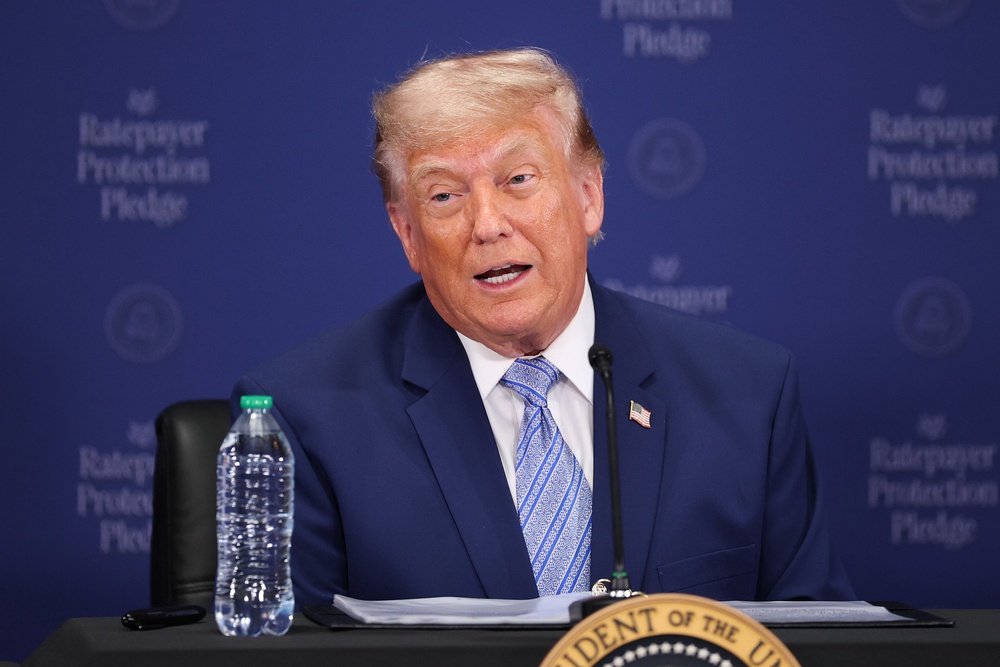 The US president has accused the BBC of damaging his reputation (Getty)