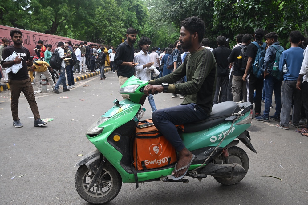 Image from: India ‘cockroach’ protest live: Modi breaks silence on Gen Z movement as demonstrators defy police crackdown