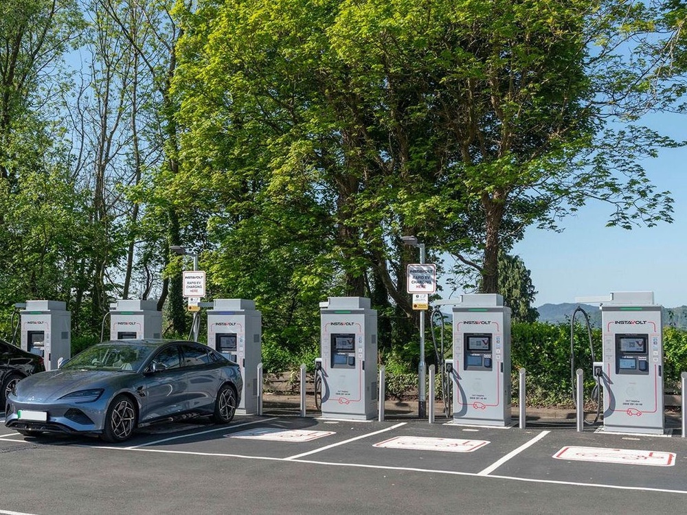 EV charging at Windermere, Cumbria (Instavolt)