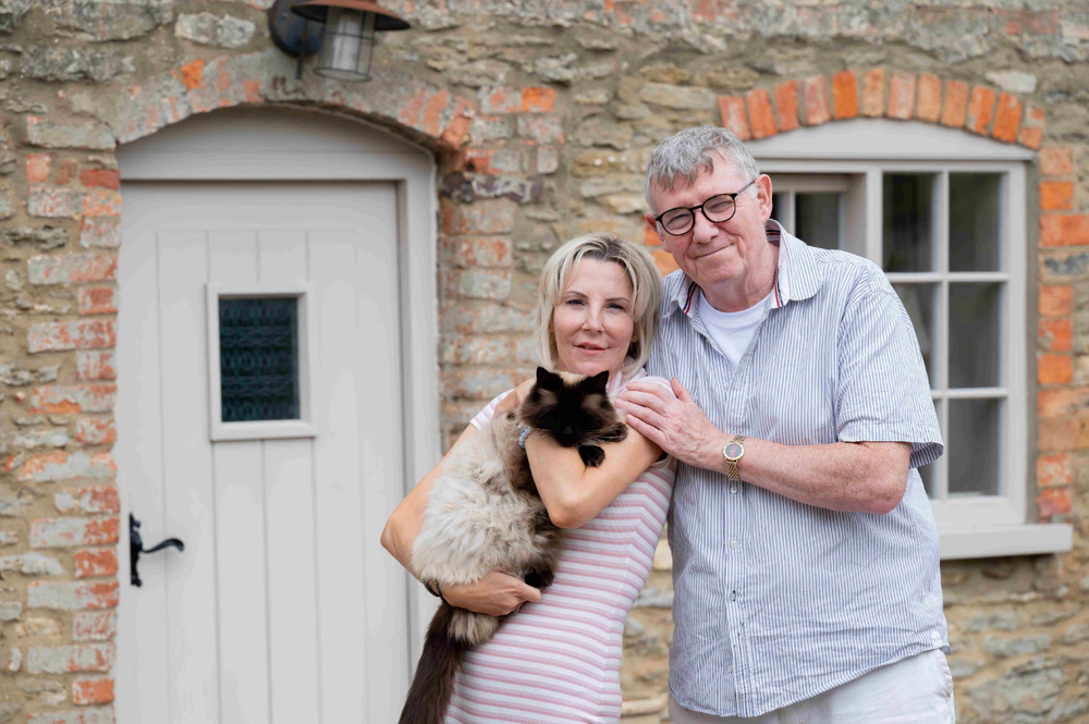 The couple landed a third of the  £1 million prize after two separate near-death experiences (Postcode Lottery)