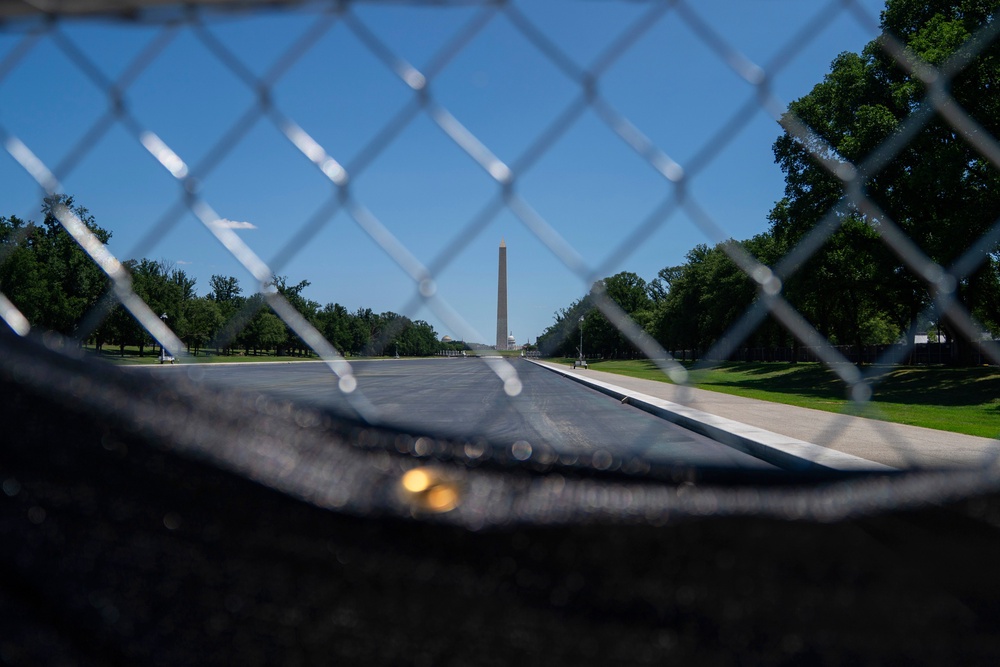 The Justice Department has charged at least four people with damaging the pool, including former Olympian David Hearn, though they have all denied wrongdoing. Hearn says he merely bent over to touch a section of the lining that had already detached (AP)