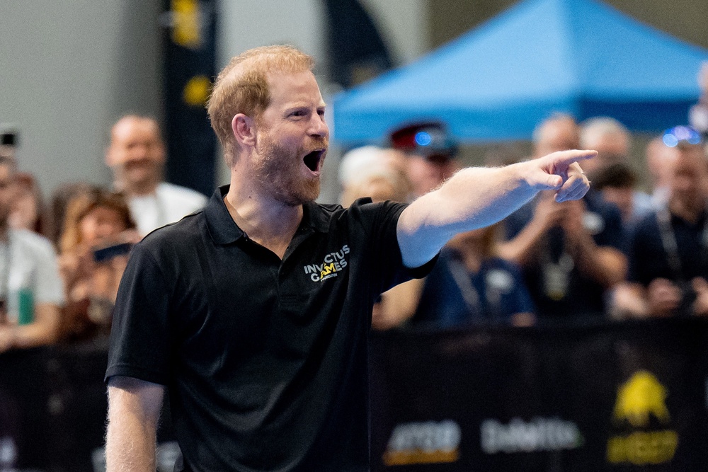 Harry visited the UK this summer to promote his upcoming Invictus Games (Getty)