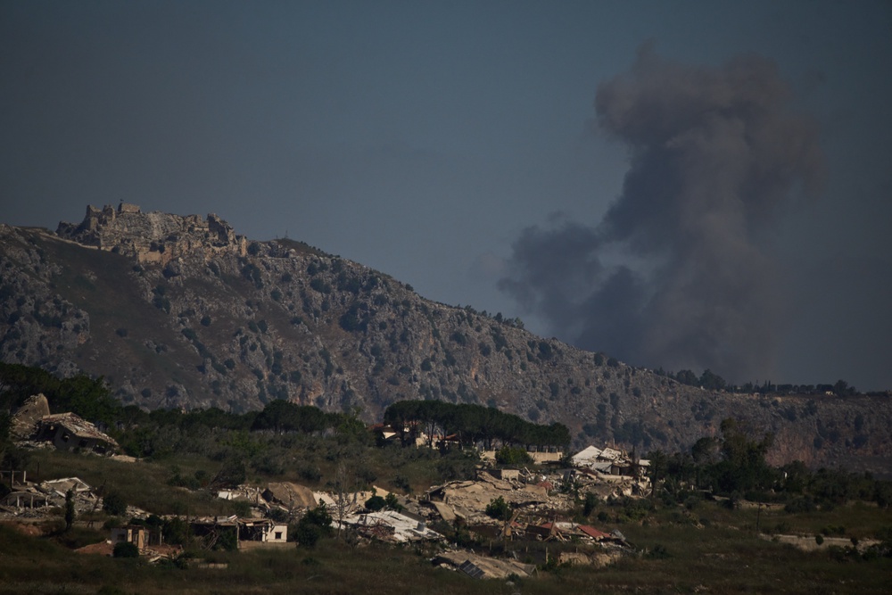 Smoke rises to the sky in an area near Beaufort Castle following an Israeli military strike in southern Lebanon as seen from northern Israel, Friday, June 19, 2026. (AP Photo/Leo Correa, File) (Copyright 2026 The Associated Press. All rights reserved.)