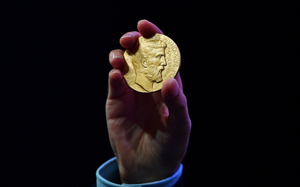 Gold coin with the face of Archimedes, an ancient Greek mathematician (AFP/Getty)