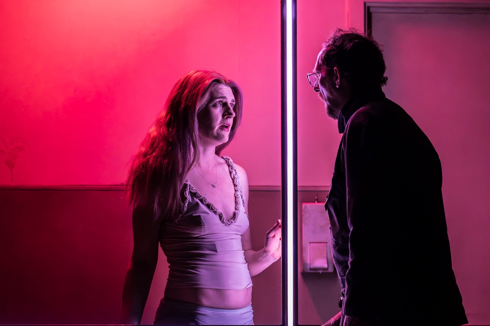 Lizzy Connolly and Leo Bill in ‘Cleansed’ (Marc Brenner)