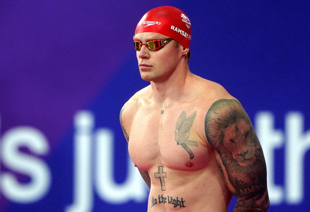 Adam Ramsay-Peaty ahead of his Friday morning heat (Owen Humphreys/PA) (PA Wire)