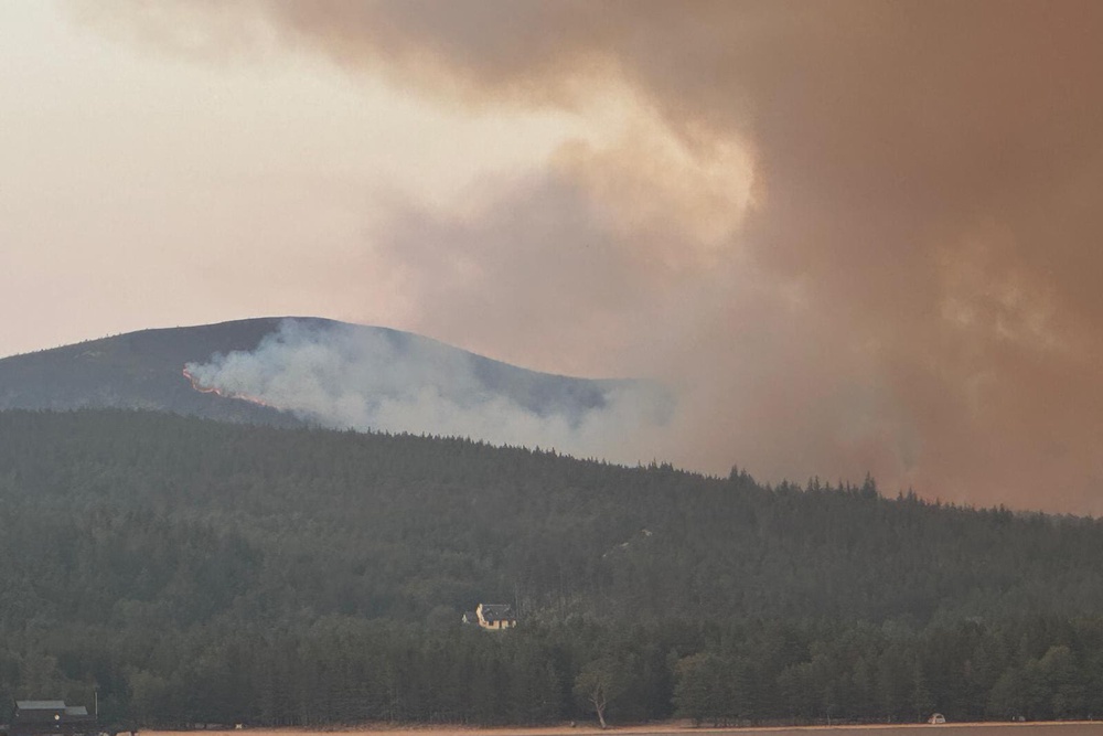 The wildfire broke out last week (RSPB Scotland) (PA Media)
