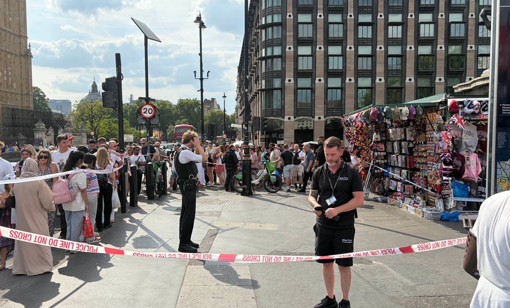 A police cordon was erected (PA)