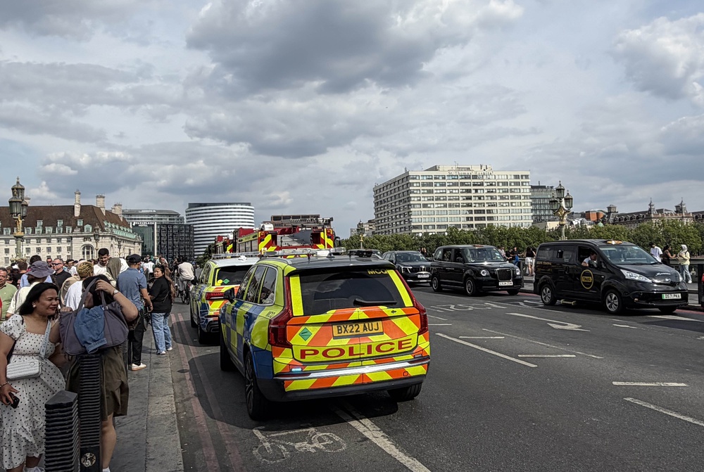 Emergency services at an incident at Westminster Bridge (David Lynch/PA) (PA Wire)