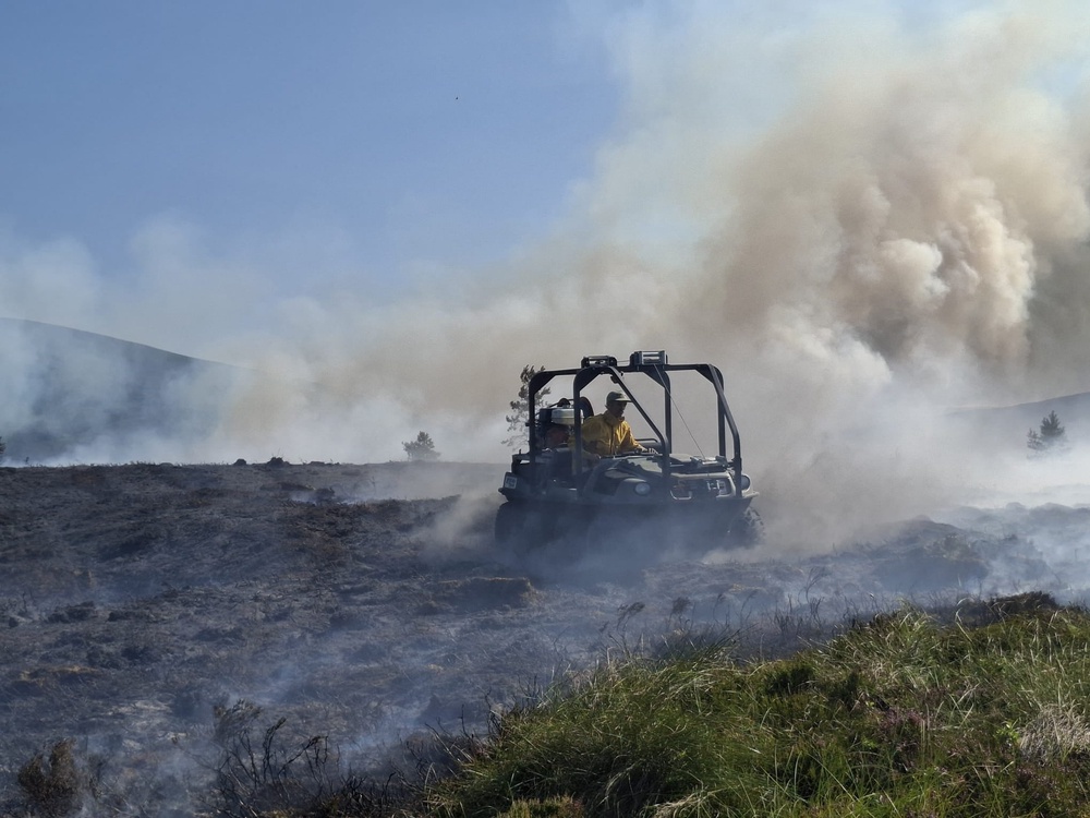 More than 500 firefighters have tackled the blaze (RSPB Scotland/PA) (PA Media)