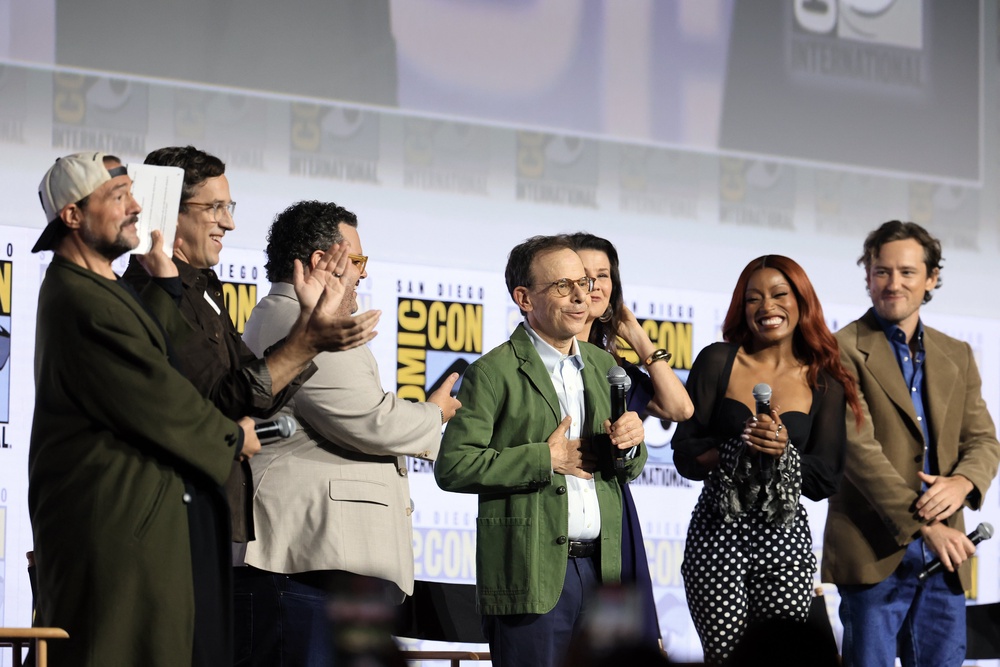 Rick Moranis is met with applause on stage at Comic-Con in 2026 (Getty)