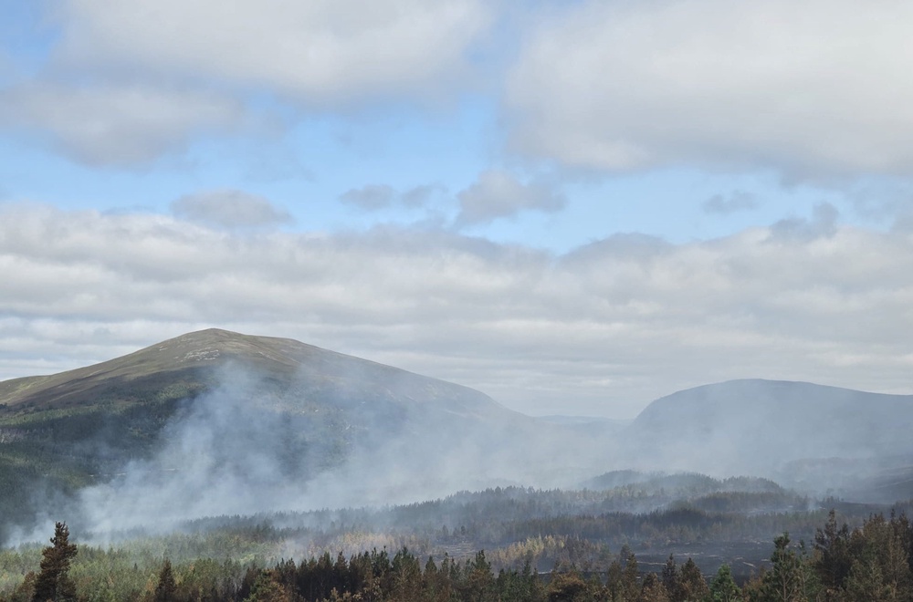 The wildfire in the Cairngorms has been burning for more than a week (Rachel Keenan/PA) (PA Wire)