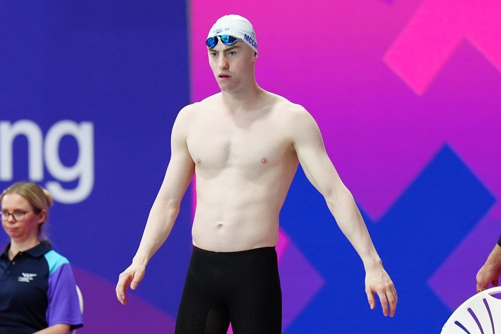 Sean McCann was delighted to reach the final of the men’s 400m freestyle (Jane Barlow/PA) (PA Wire)