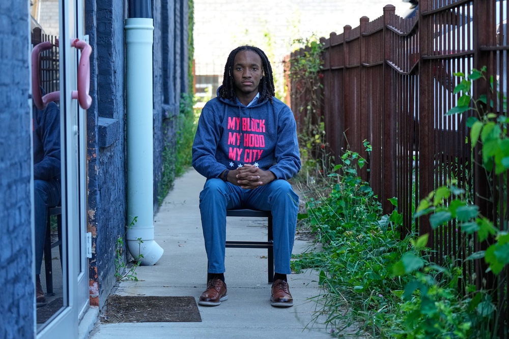Damarion Spann poses for a portrait in Chicago (Copyright 2026 The Associated Press. All rights reserved)