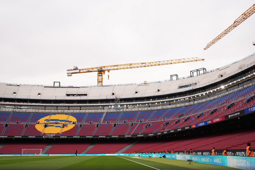 Construction is ongoing at Camp Nou (Getty)