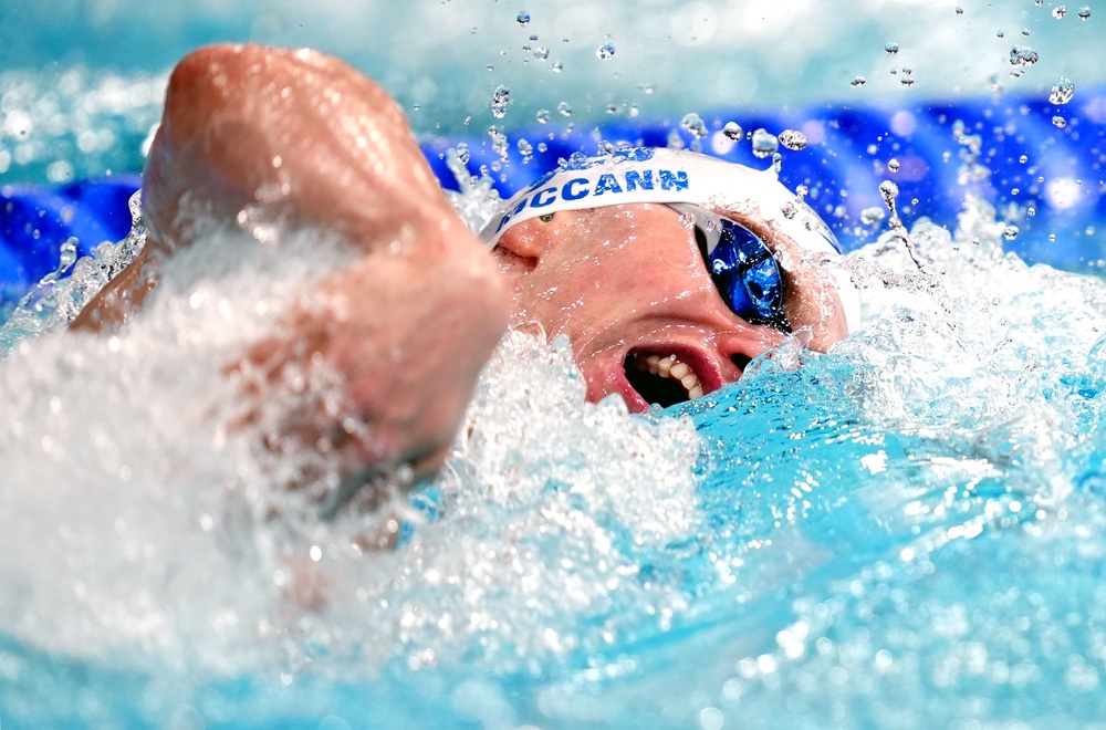 Sean McCann, pictured during the men’s 400 metres final (Jane Barlow/PA) (PA Wire)