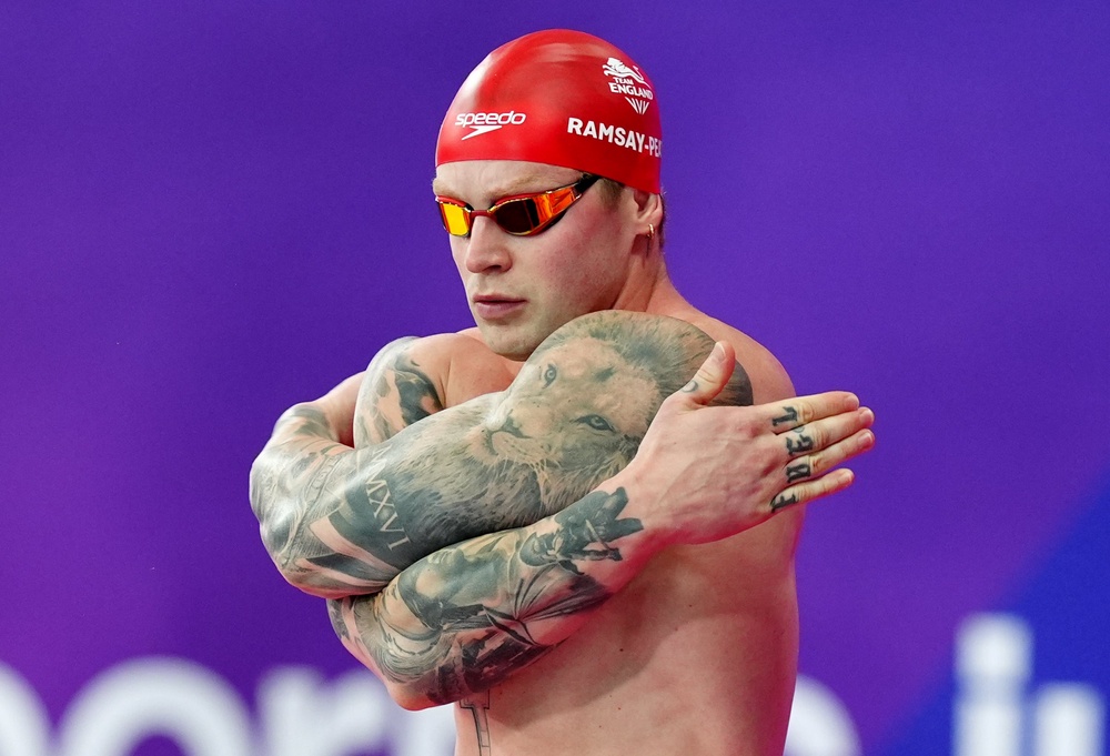 Adam Ramsay-Peaty missed out on reclaiming his Commonwealth Games 100m breaststroke title (Jane Barlow/PA). (PA Wire)
