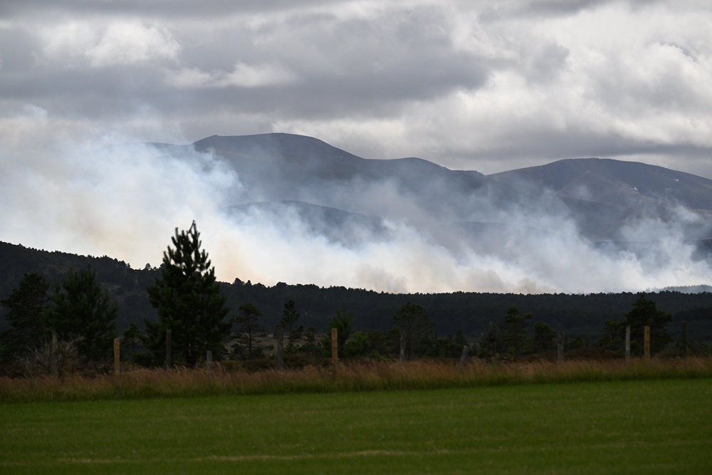 The blaze in the Cairngorms National Park has been contained (Michal Wachucik/PA) (PA Wire)