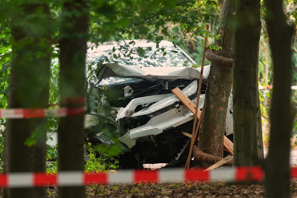 Photos show the aftermath of a van-ramming attack near Berlin's Pride Festival (Copyright 2026 The Associated Press. All rights reserved)