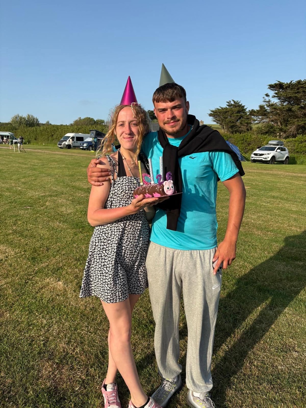 Jamie Chappell with his girlfriend (Kelly Chappell)
